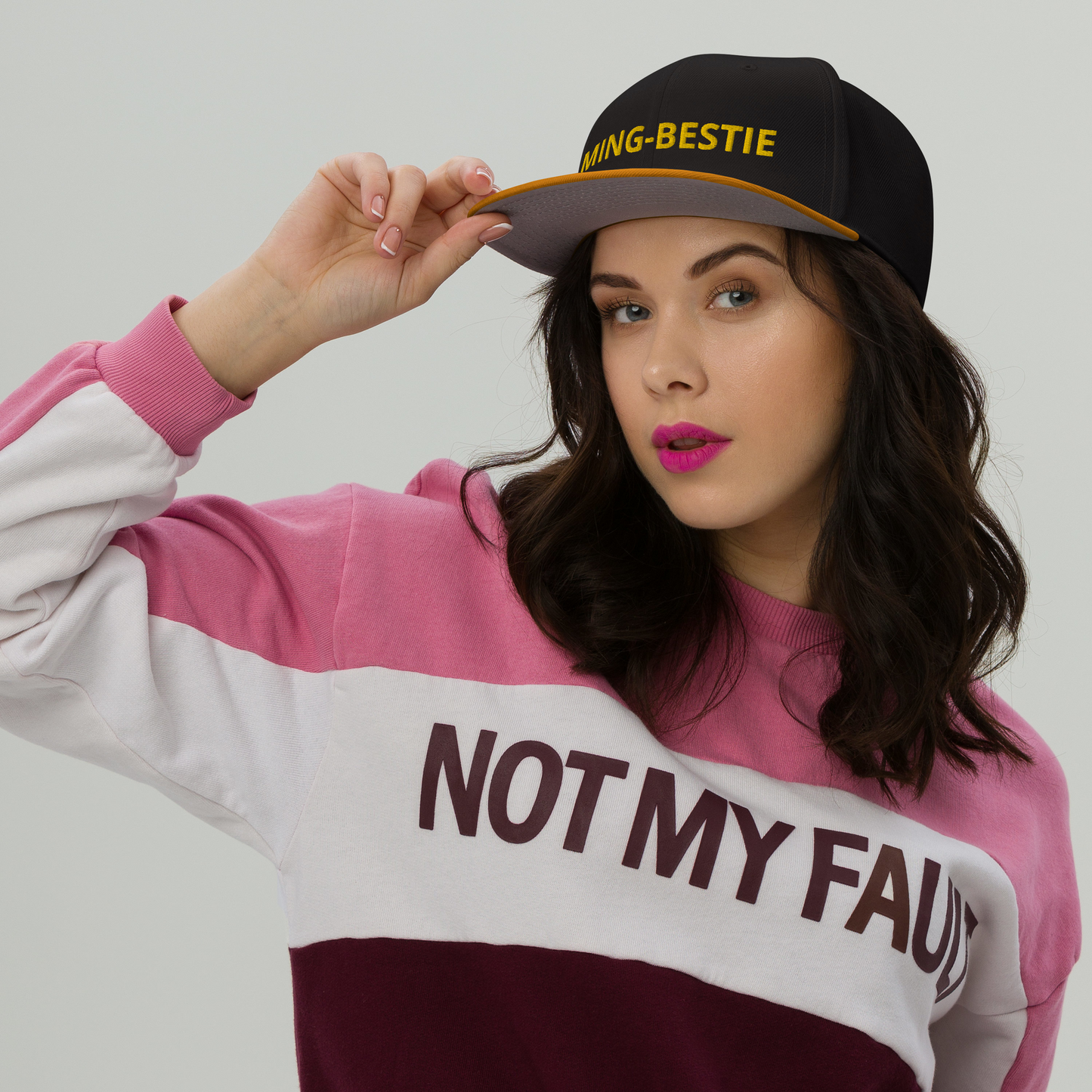 Ming-Bestie Snapback - Unisex - Adult - Otto Hat C2 - MING-BESTIE