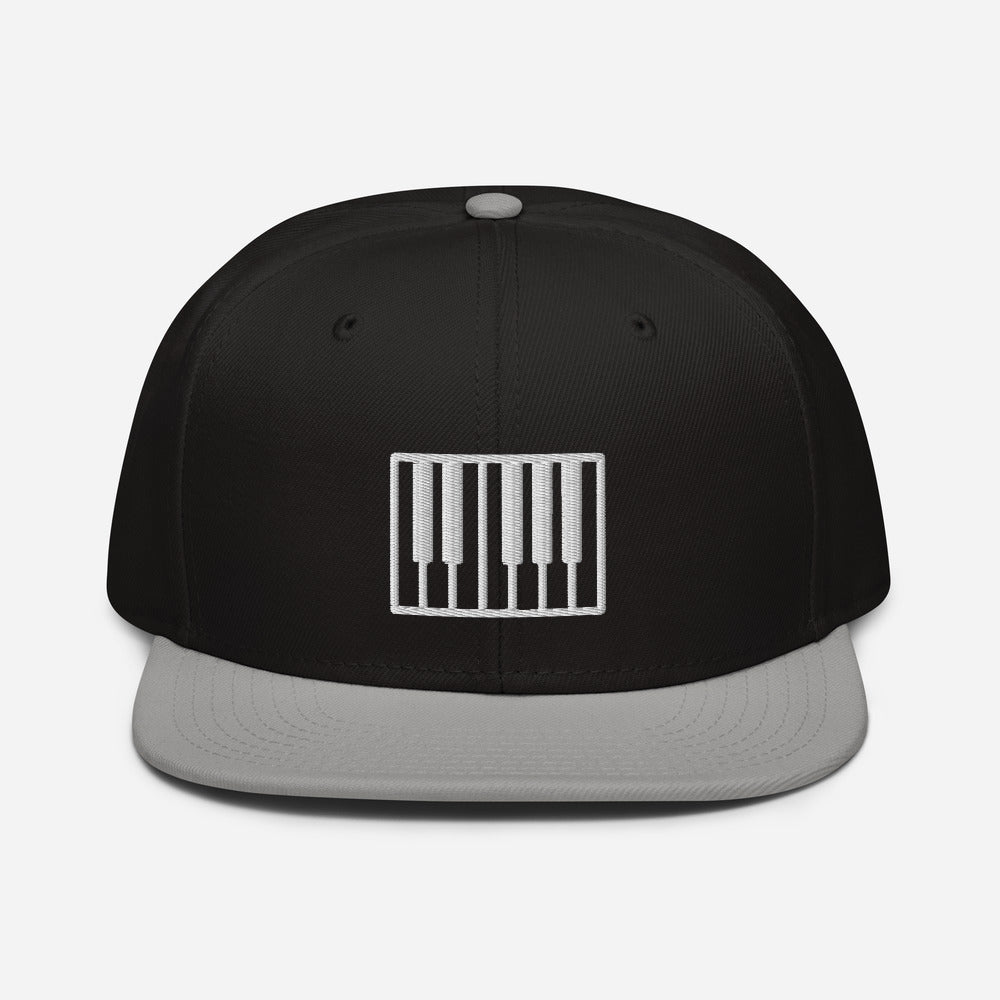 Piano Keys Pattern Snapback - Unisex - Adult - Otto Hat C4 - MING-BESTIE