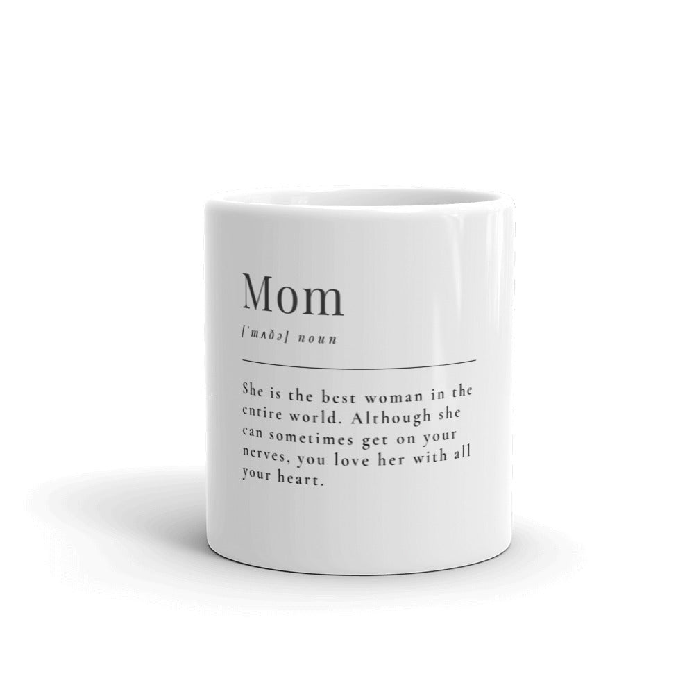 Mom Word Definition White Glossy Mug A9 - MING-BESTIE