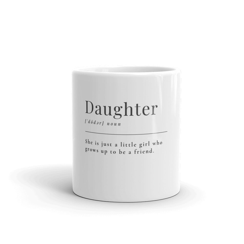 Daughter Word Definition White Glossy Mug A11 - MING-BESTIE