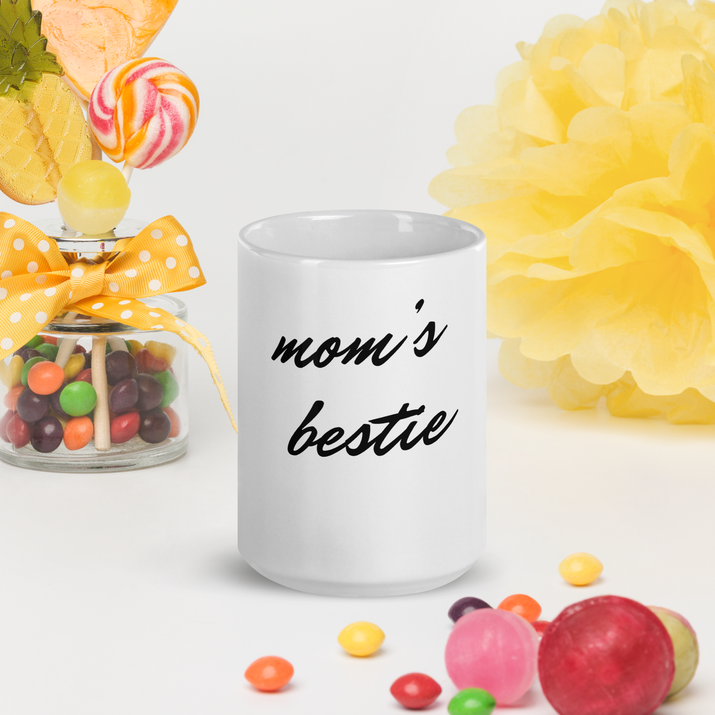 Mom’s Bestie White Glossy Mug A2 - MING-BESTIE