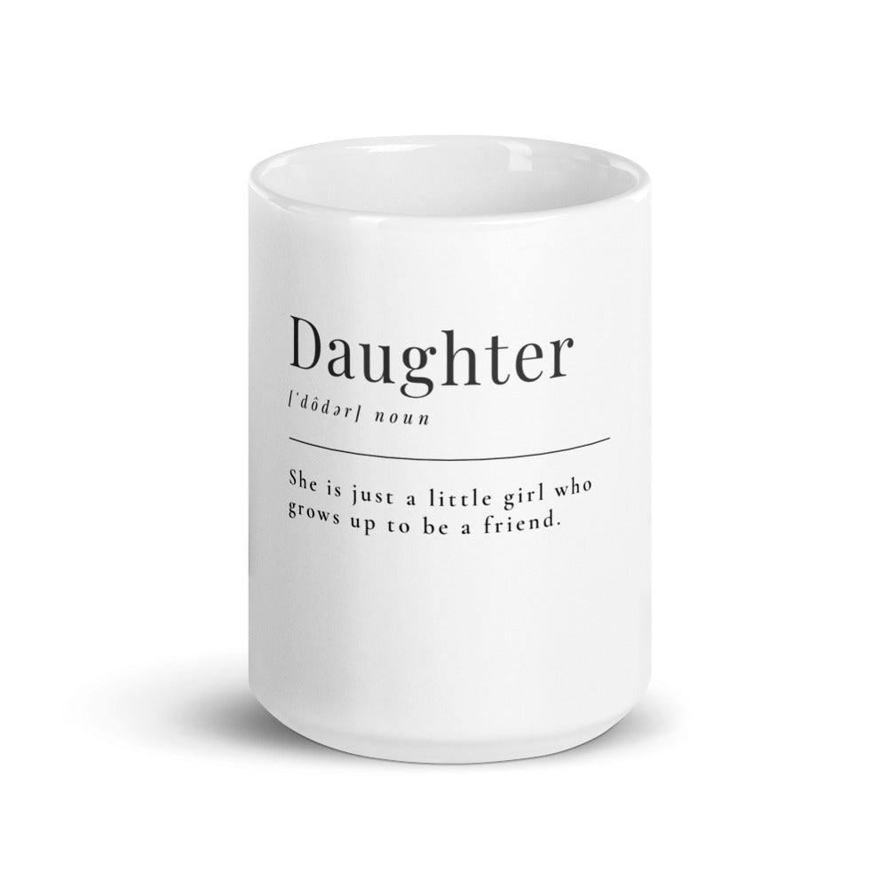 Daughter Word Definition White Glossy Mug A11 - MING-BESTIE