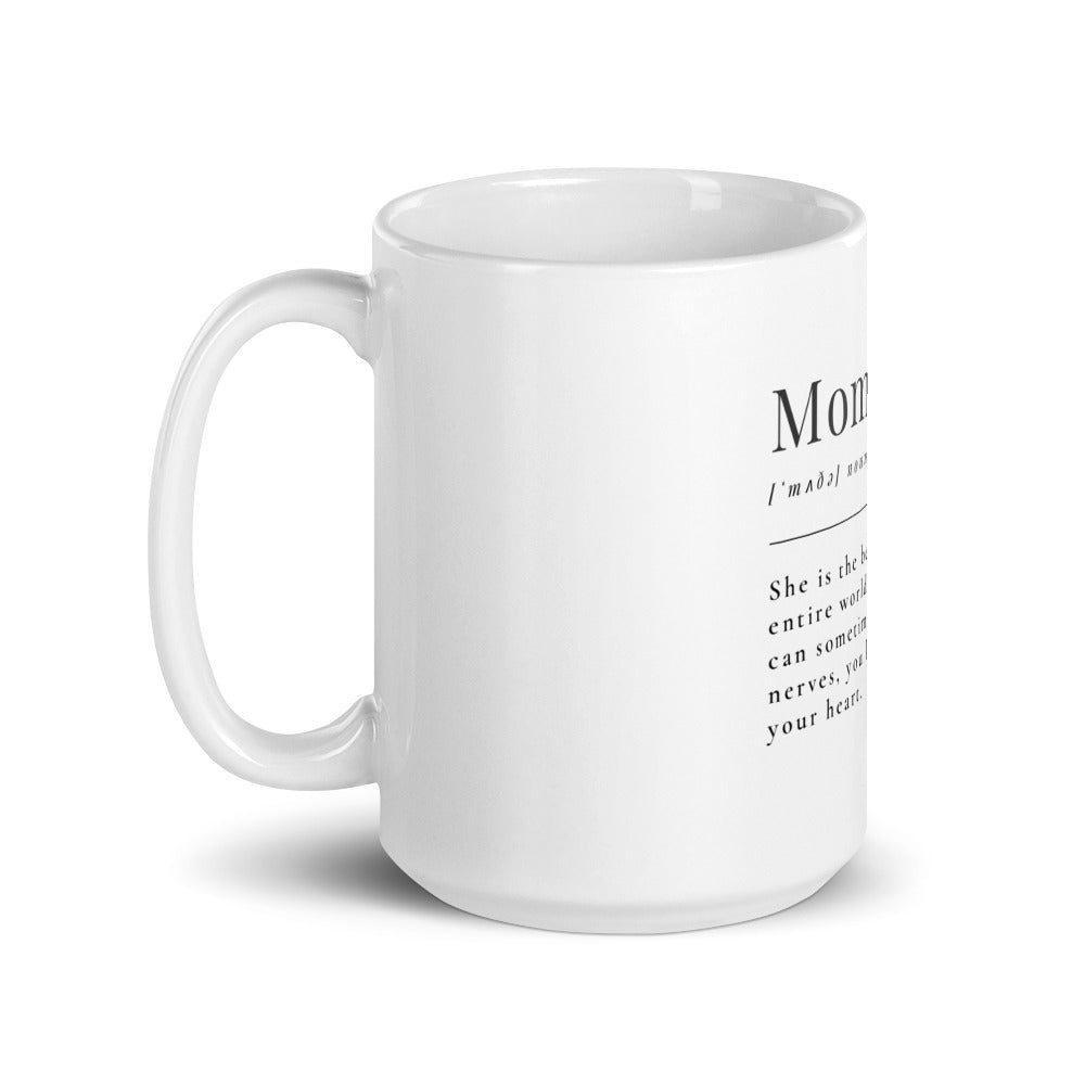 Mom Word Definition White Glossy Mug A9 - MING-BESTIE