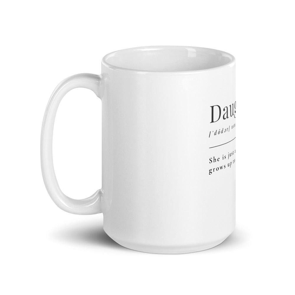 Daughter Word Definition White Glossy Mug A11 - MING-BESTIE